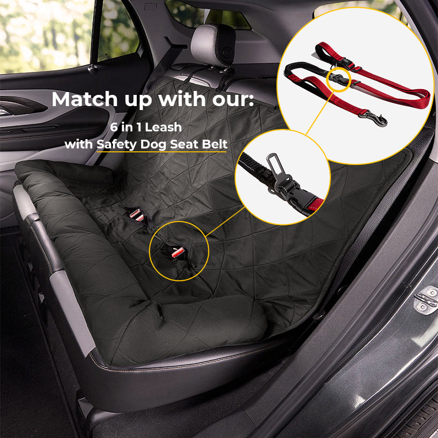 Auto hondenbed – Waterbestendige autostoelhoes met antislip & veiligheidsriem