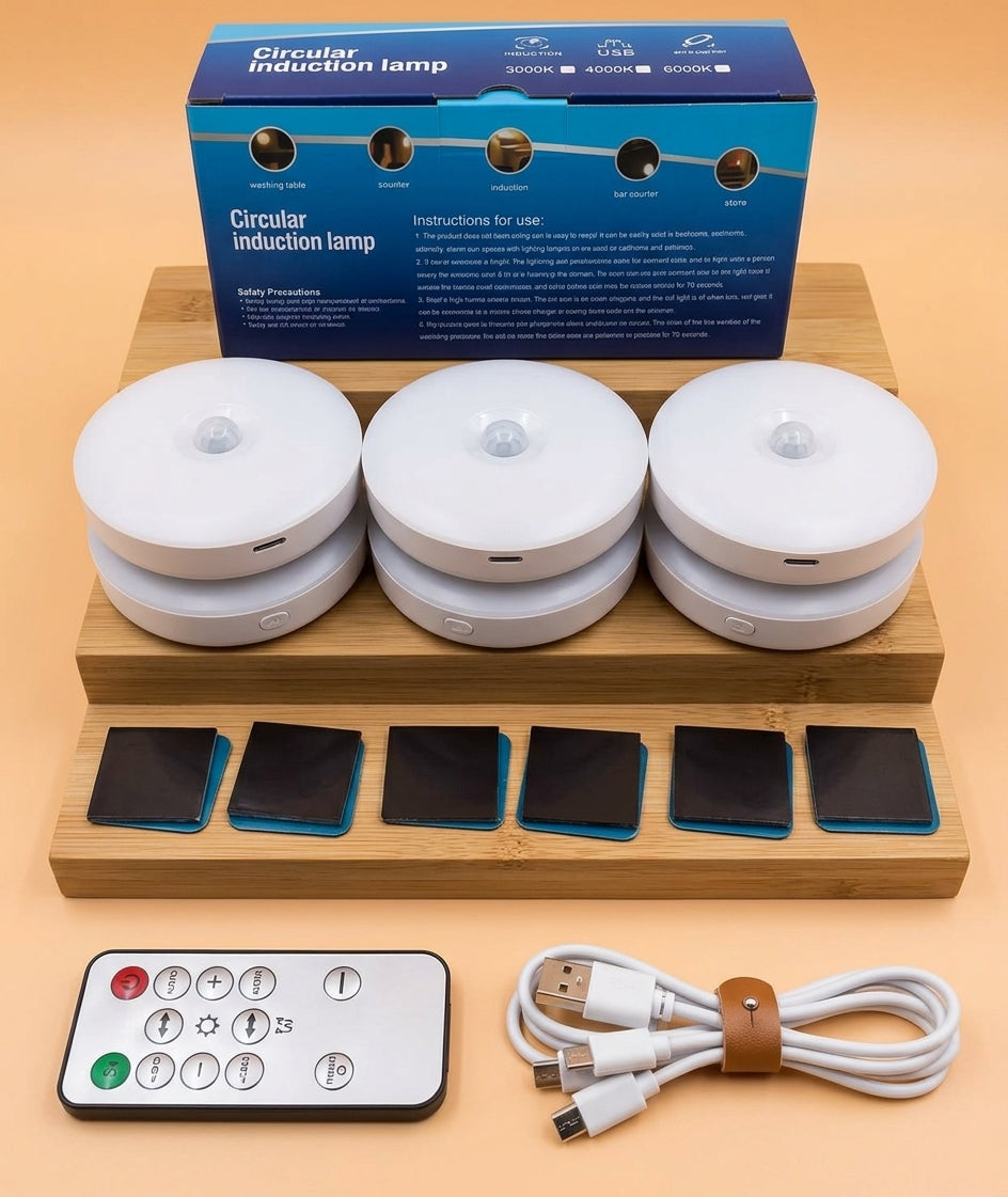Draadloze LED Spots – Set van 3 met Bewegingssensor & Afstandsbediening Vestragear