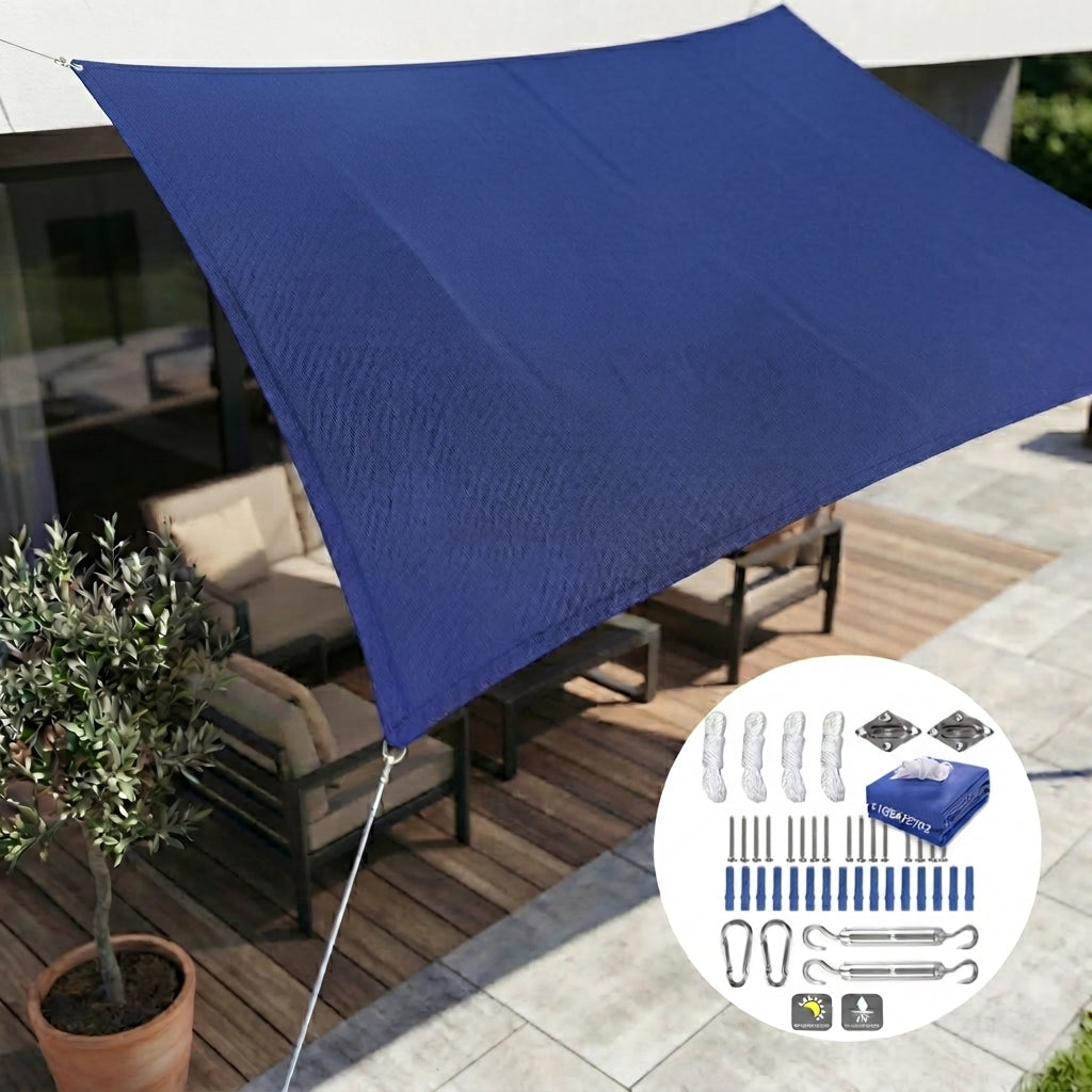 Schaduwdoek Waterdicht Rechthoek – UV-bescherming voor Tuin & Terras Vestragear
