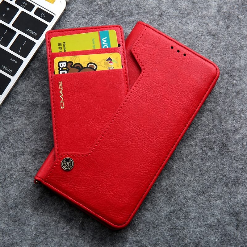 Magnetische Flip Leren Telefoon Beschermer