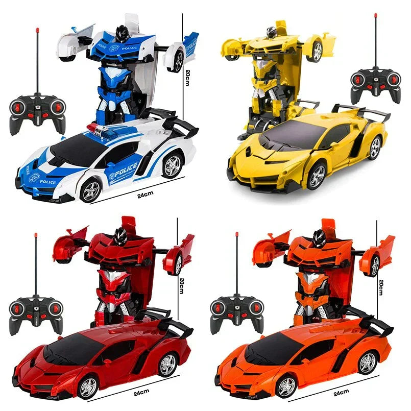 RC Transformer Auto – 2-in-1 Robot & Sportwagen met Afstandsbediening voor Kinderen