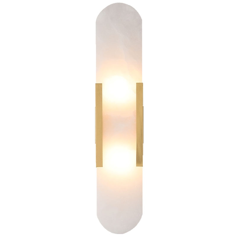Márbilo Wandlamp – Luxe Spaans Marmer met Koperen Afwerking & Warme LED-Verlichting