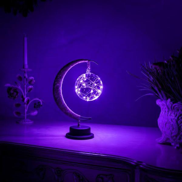 LunaGlow Maanlamp – LED tafellamp met halve maan design & warm sfeervol licht