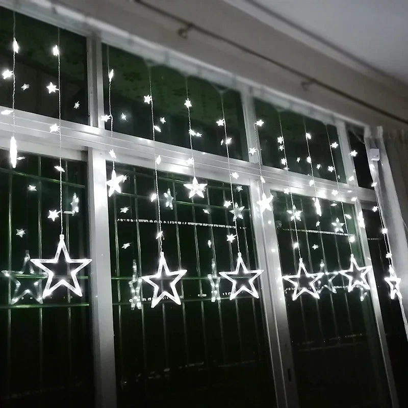 Auraly Lichtslinger – LED sterrengordijn voor binnen en buiten met meerdere lichtstanden