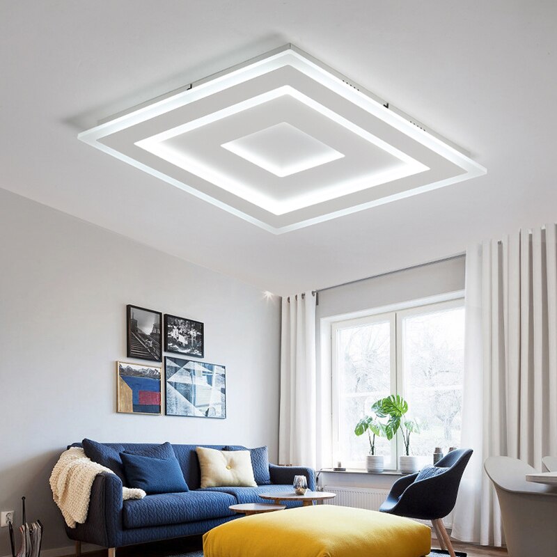 Technora Plafondlamp – Ultradun Modern Design met Dimbare LED-Verlichting & Afstandsbediening