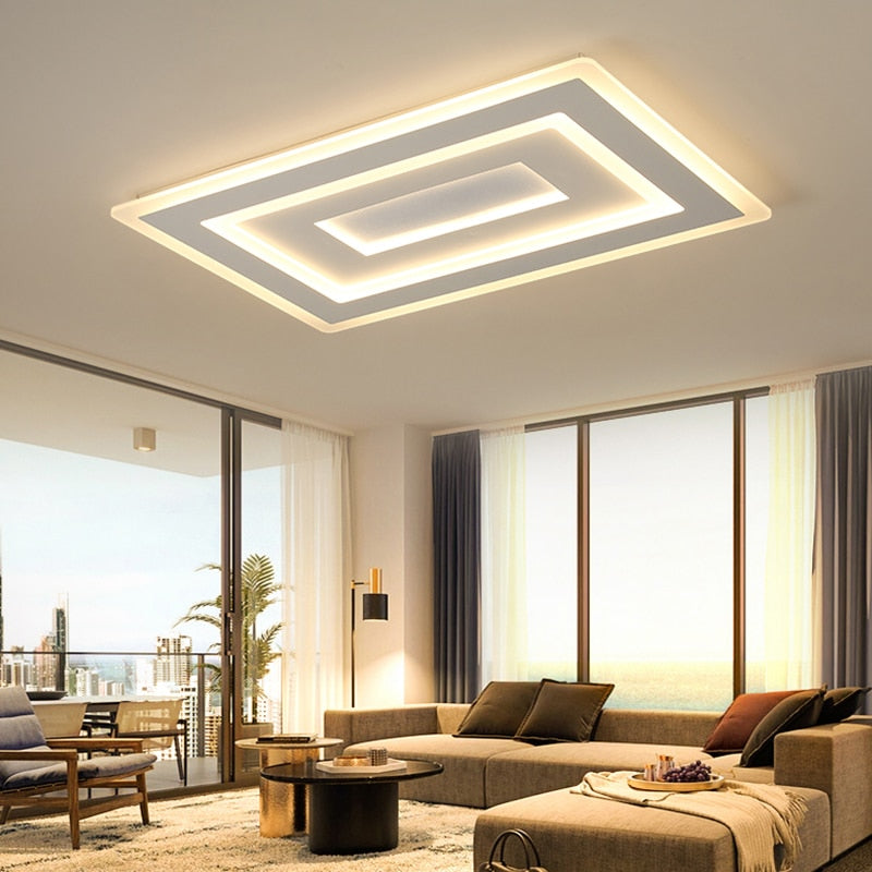 Technora Plafondlamp – Ultradun Modern Design met Dimbare LED-Verlichting & Afstandsbediening