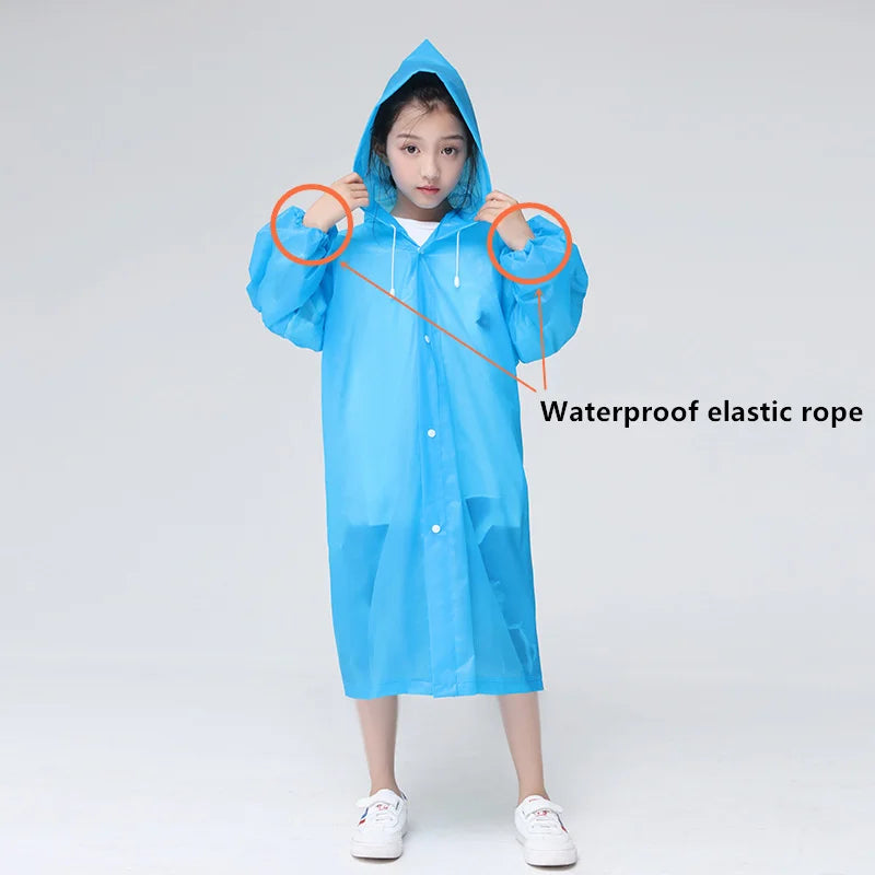 Rainjoy – Kinderregenjas transparant EVA waterdicht – school & buiten