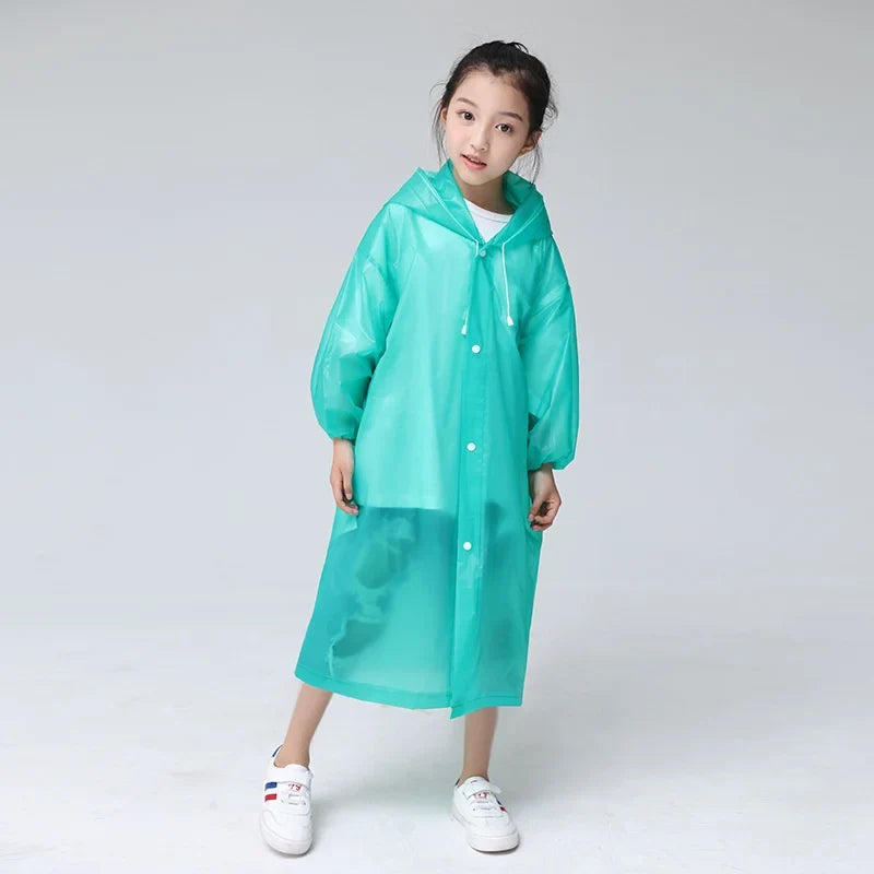 Rainjoy – Kinderregenjas transparant EVA waterdicht – school & buiten