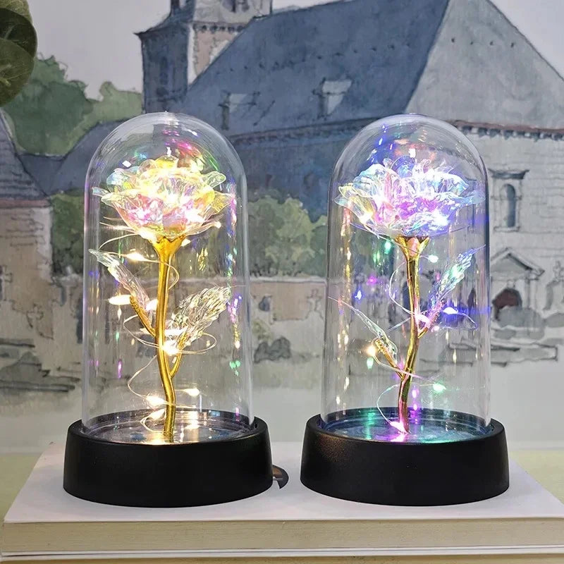 Lumirose LED Roos – Kunstmatige Rozenbloem met Verlichting, Romantisch Cadeau voor Valentijn, Bruiloft & Decoratie