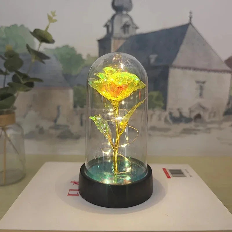 Lumirose LED Roos – Kunstmatige Rozenbloem met Verlichting, Romantisch Cadeau voor Valentijn, Bruiloft & Decoratie