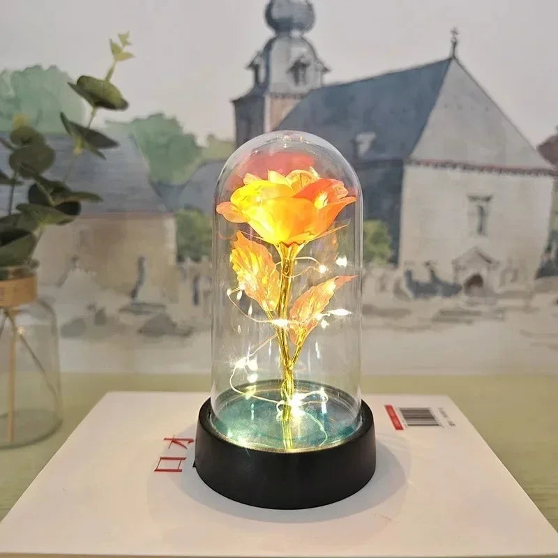Lumirose LED Roos – Kunstmatige Rozenbloem met Verlichting, Romantisch Cadeau voor Valentijn, Bruiloft & Decoratie