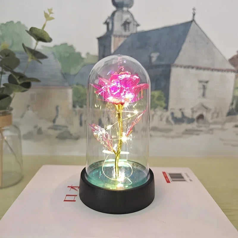 Lumirose LED Roos – Kunstmatige Rozenbloem met Verlichting, Romantisch Cadeau voor Valentijn, Bruiloft & Decoratie