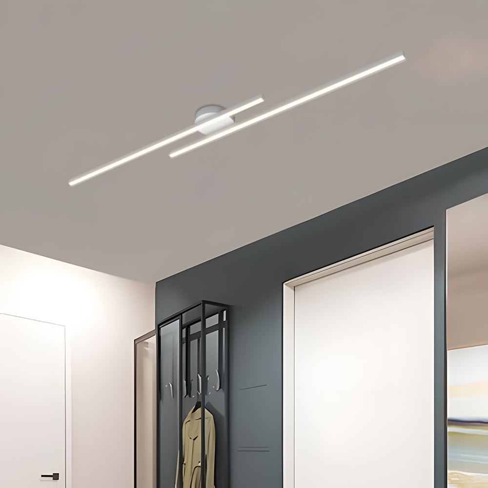 Norvion Plafondlamp – Langwerpige LED plafondlamp van aluminium met strak minimalistisch design