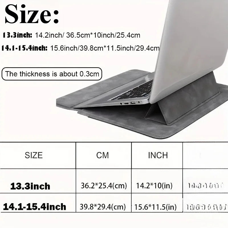 Veyron – Waterdichte laptop sleeve met standaard – 13.3–15.4 inch