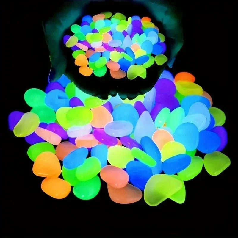 GLOWSTONE KIESEL – Glowing Garden Stones for Magical Night Decoration Vestragear