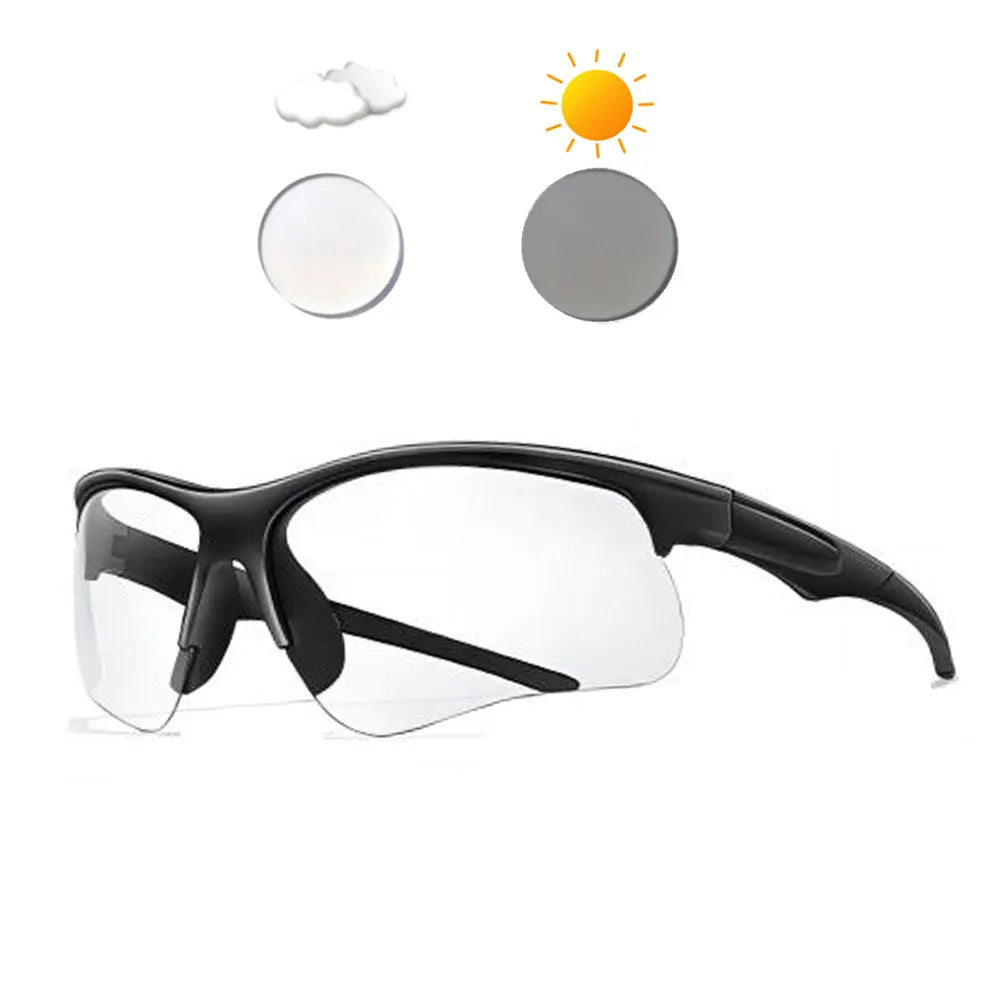 Meekleurende Zonnebril voor Fietsen en Outdoor Activiteiten, Unisex, Winddicht 0
