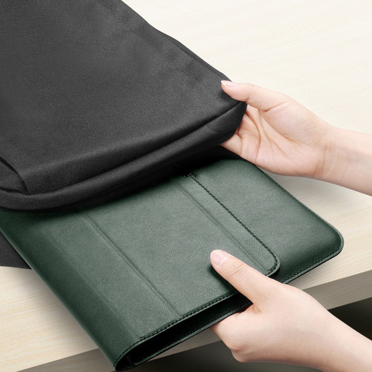 Opvouwbare Laptopstandaard & Sleeve – Ergonomisch Werkcomfort Vestragear