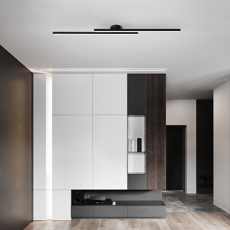 Norvion Plafondlamp – Langwerpige LED plafondlamp van aluminium met strak minimalistisch design