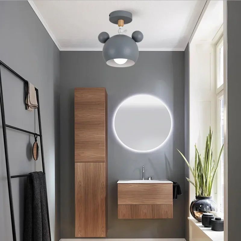Cartonelle plafondlamp – Moderne cartoonlamp met E27-fitting & speels houten ontwerp (DO NOT PUT ONLINE)