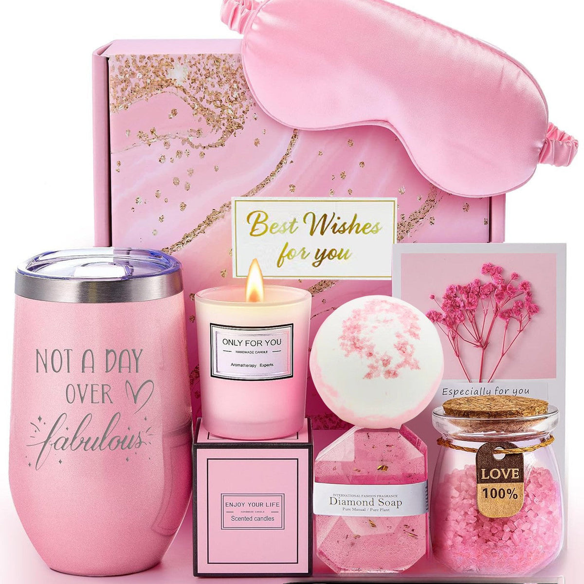 Bloombat Badcadeauset – Luxe Spa Verwenpakket voor Vrouwen & Wellness