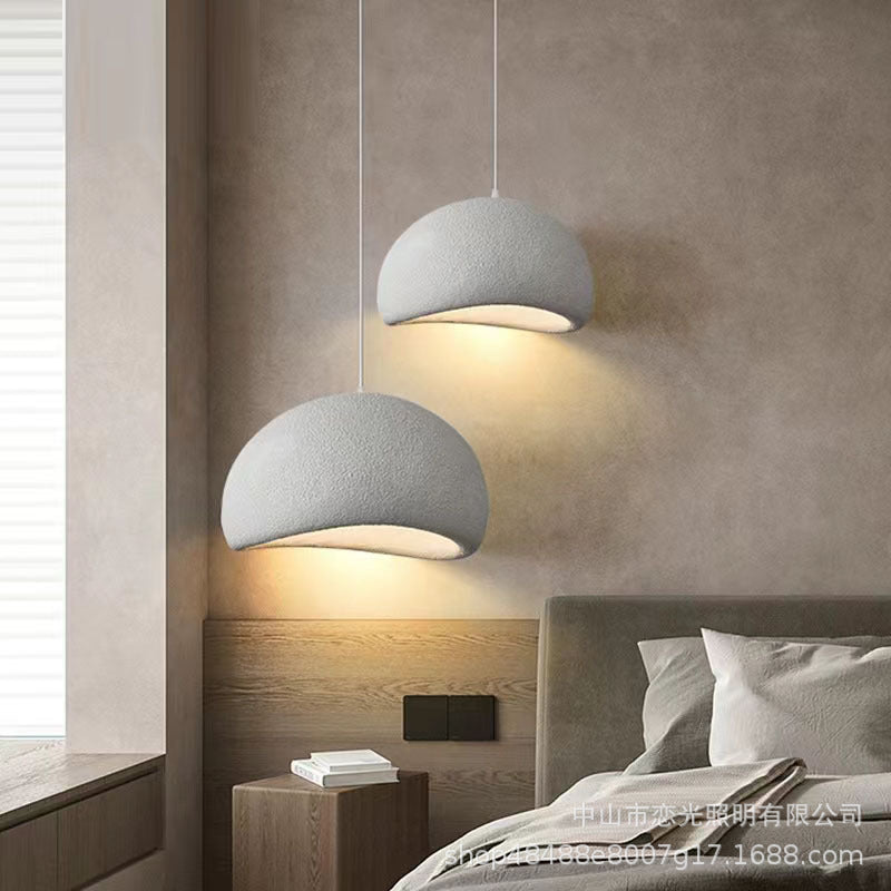 Zenara hanglamp – Japandi plafondlamp van matte hars met minimalistisch & organisch design