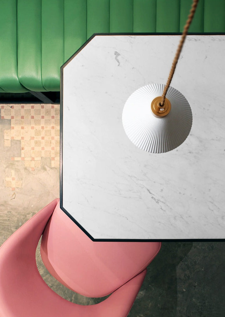 Lumivio Hanglamp – Geplooid Keramiek & Messing, Modern Design in 3 Stijlen