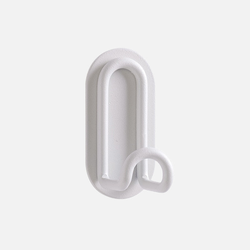 Zintra Wandhaak – Pastel Smeedijzer met 3M Plakstrip, Zonder Boren