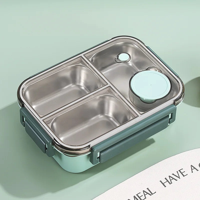 Mealix – RVS lunchbox lekvrij met bestek – voor werk, school en reizen
