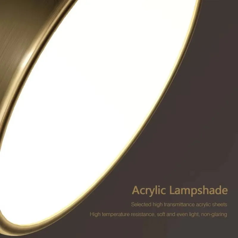 CopperLux Retro Plafondlamp – Koperen LED Designlamp met Warm Licht & Energiezuinig Vermogen