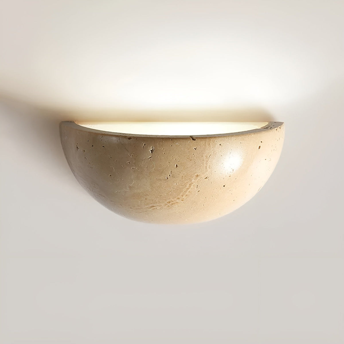 KuraLight – Halfronde LED Wandlamp – Wabi-Sabi Minimalistisch Ontwerp