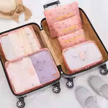Reis Organizer Set – 6-Delige Opbergkubussen met Ademend Mesh & Ruimtebesparend Ontwerp Vestragear