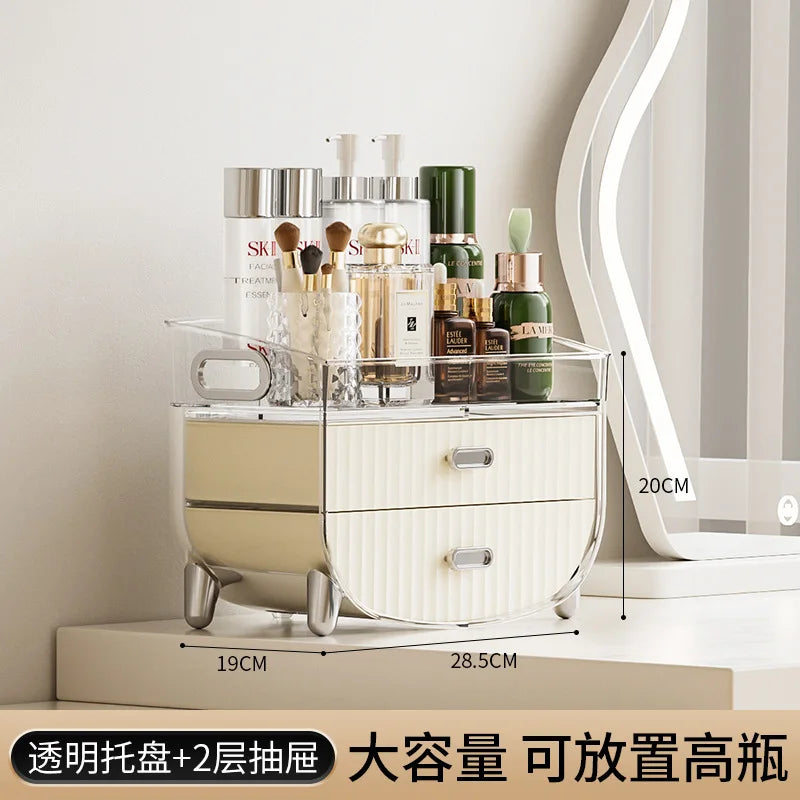 Lumora – Transparante Lade Organizer met Deksel voor Make-up & Sieraden