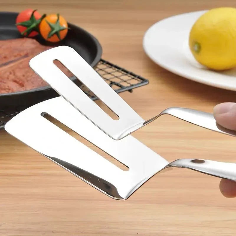 CLAMPSPAT – Stainless Steel Spatula Tongs for BBQ & Kitchen Vestragear