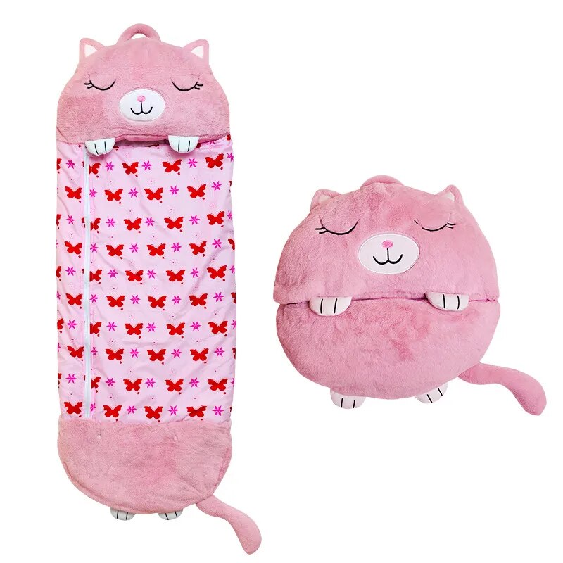 SnuggleBuddy 2-in-1 Slaapzak & Knuffeldier voor Kinderen 3–8 Jaar