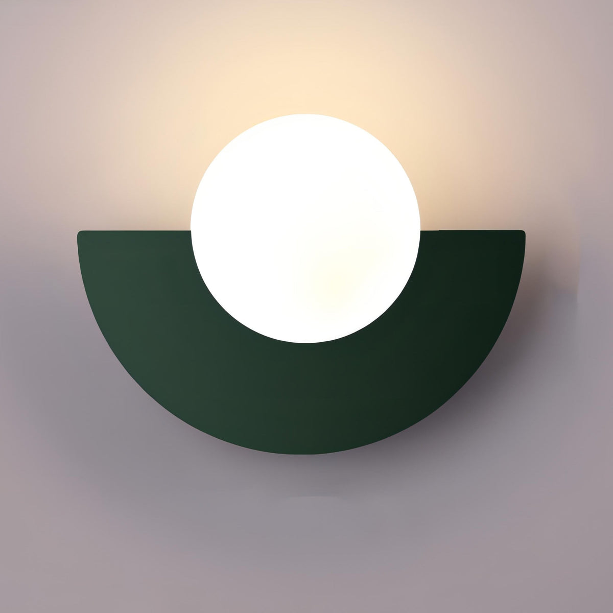 Arctiq Wandlamp – Scandinavisch Halfrond Design met Warme Geïntegreerde LED-Verlichting