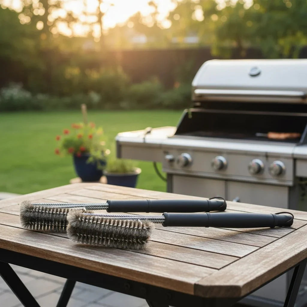 GRATECLEAN – Grill Grate Cleaning Brush with Stainless Steel Bristles Vestragear