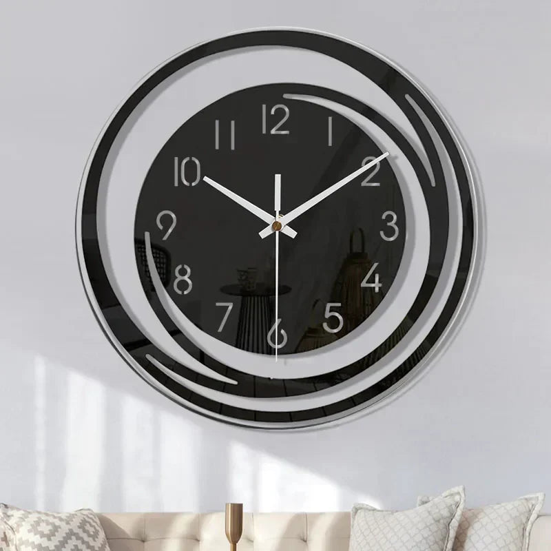 NordicMoments – Zwarte Acryl Wandklok Stil – Modern Scandinavisch Design