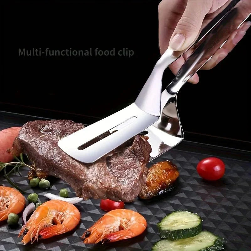 CLAMPSPAT – Stainless Steel Spatula Tongs for BBQ & Kitchen Vestragear