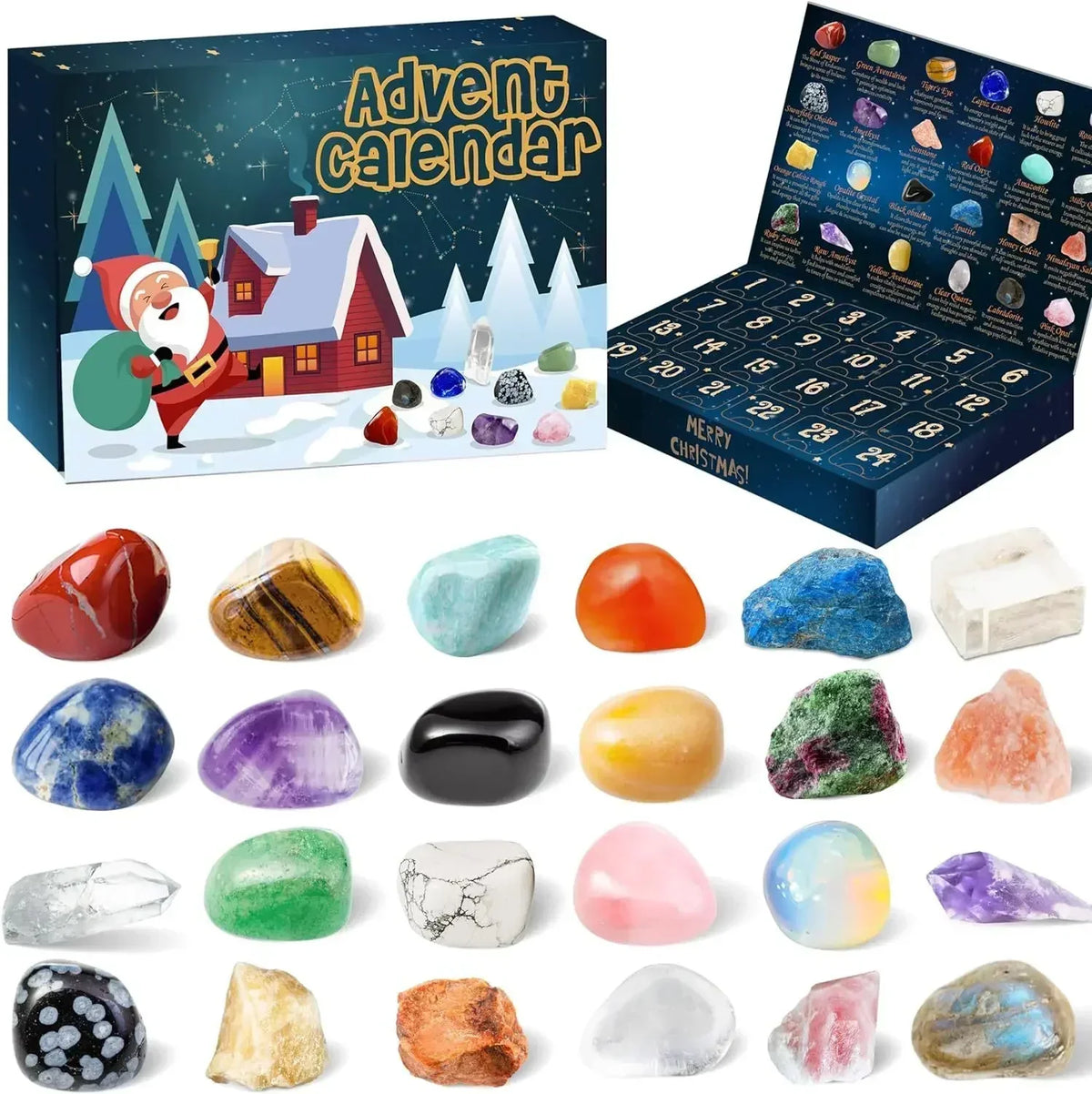 GemSpark – Adventskalender met 24 edelstenen – Voor kinderen & verzamelaars