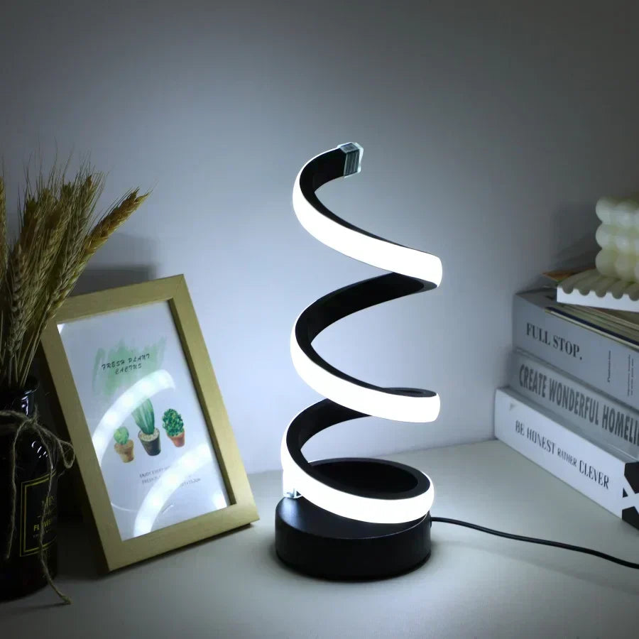 Luminex S-Vormige Bureaulamp – Moderne LED Verlichting, USB-Aangedreven & Flexibel Design