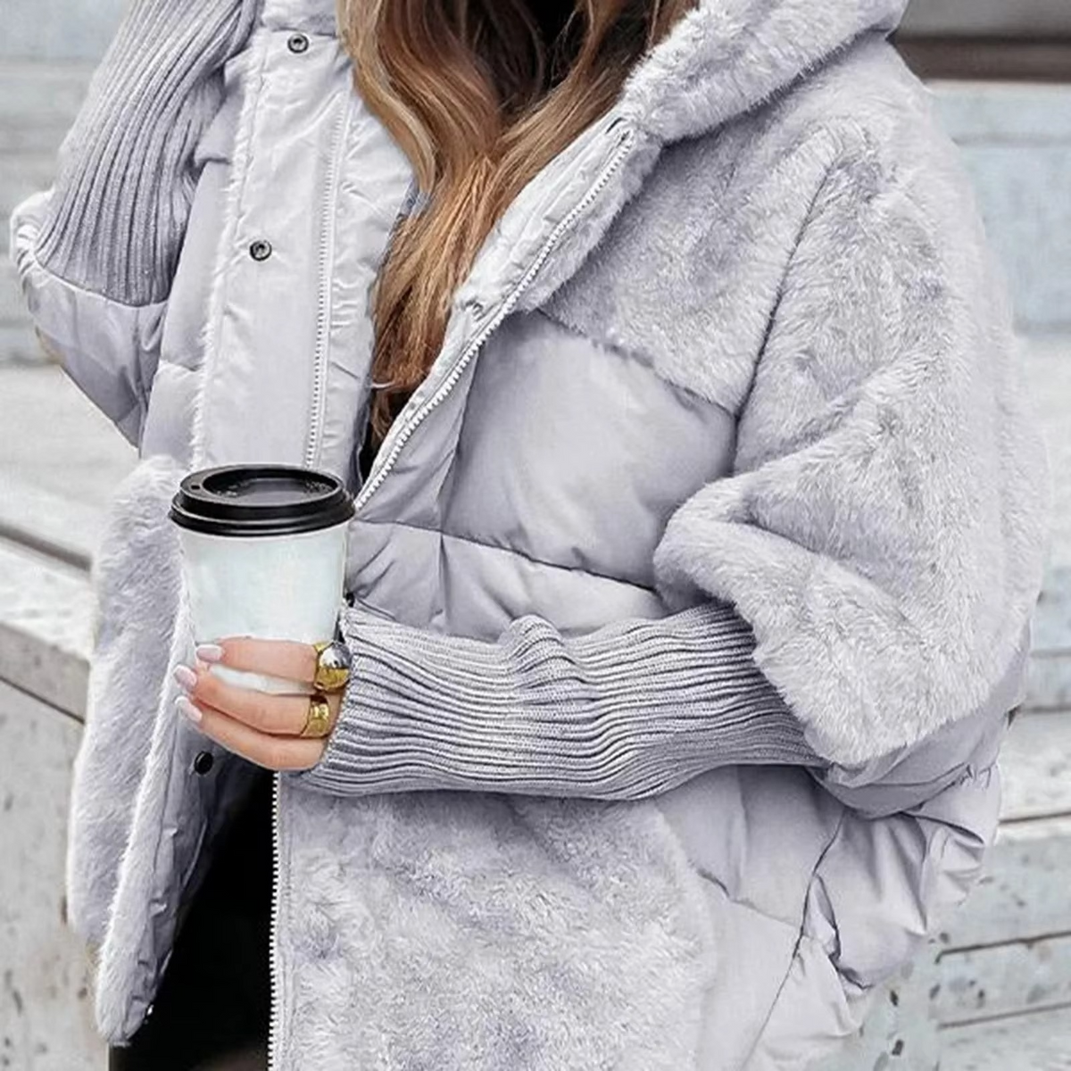 Aurelia Dames Winterjas – Warm, Comfortabel & Tijdloos Effen Ontwerp