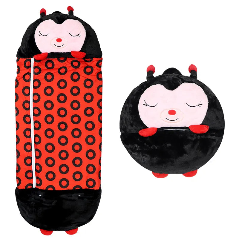 SnuggleBuddy 2-in-1 Slaapzak & Knuffeldier voor Kinderen 3–8 Jaar