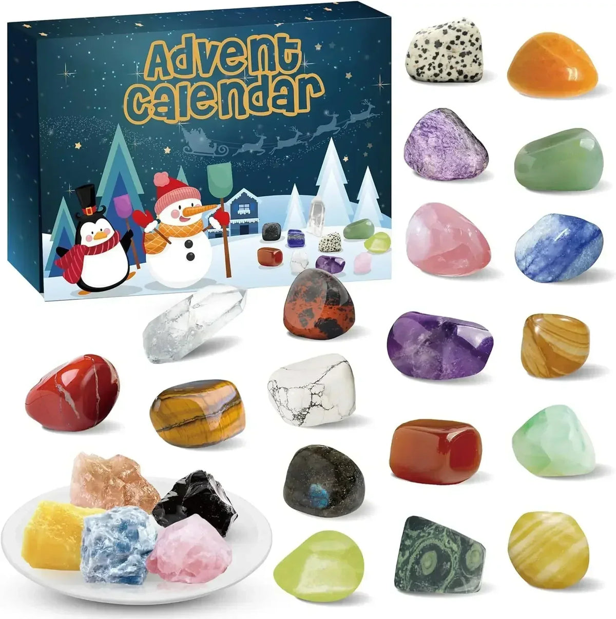 GemSpark – Adventskalender met 24 edelstenen – Voor kinderen & verzamelaars