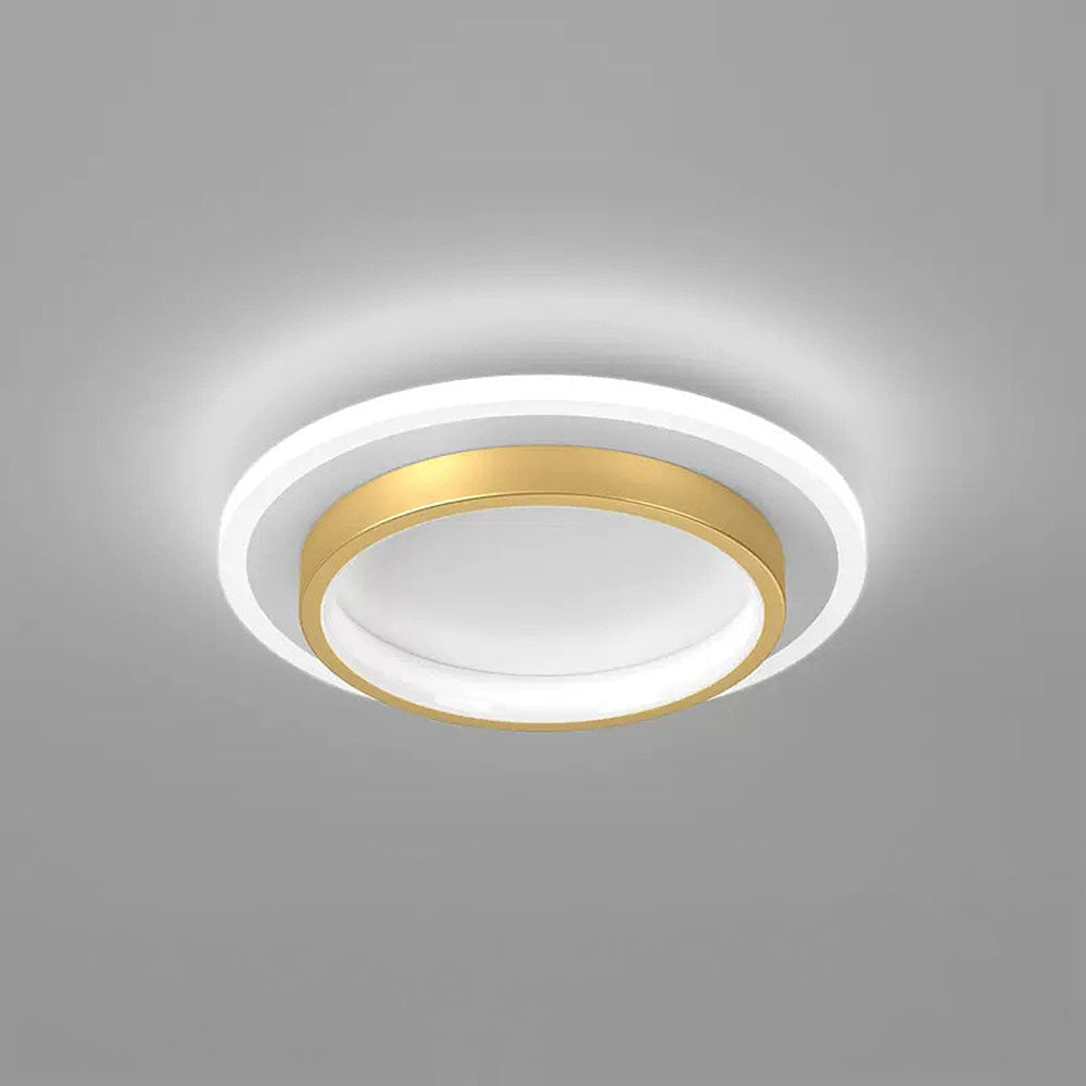 Eldaro Plafondlamp – Ronde LED plafondlamp van metaal en acryl met modern minimalistisch design