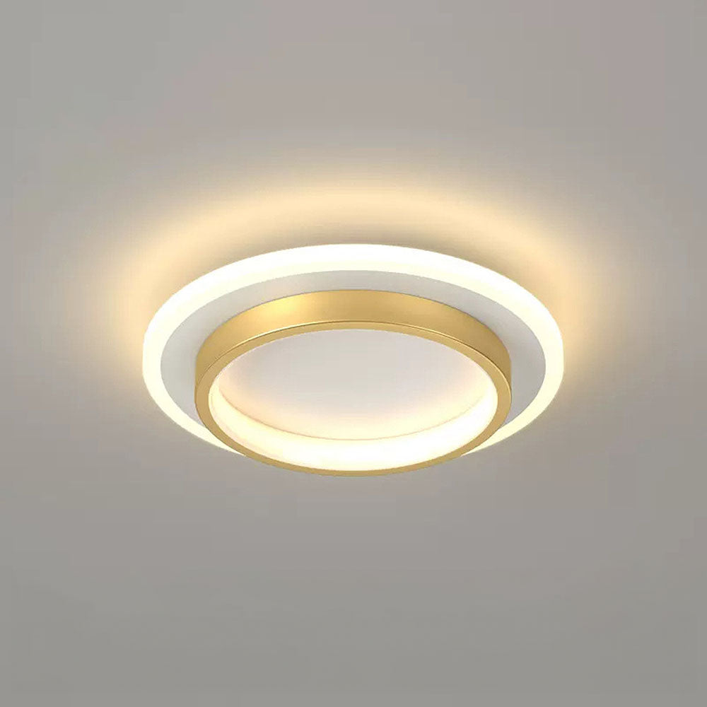 Eldaro Plafondlamp – Ronde LED plafondlamp van metaal en acryl met modern minimalistisch design