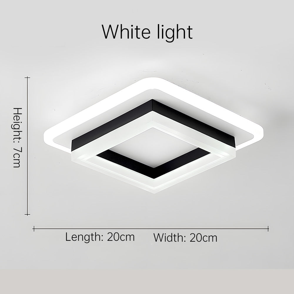 Vierkante LED plafondlamp – Dimbaar licht, modern design & energiezuinig