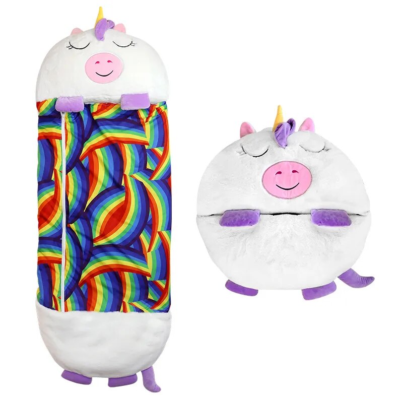 SnuggleBuddy 2-in-1 Slaapzak & Knuffeldier voor Kinderen 3–8 Jaar