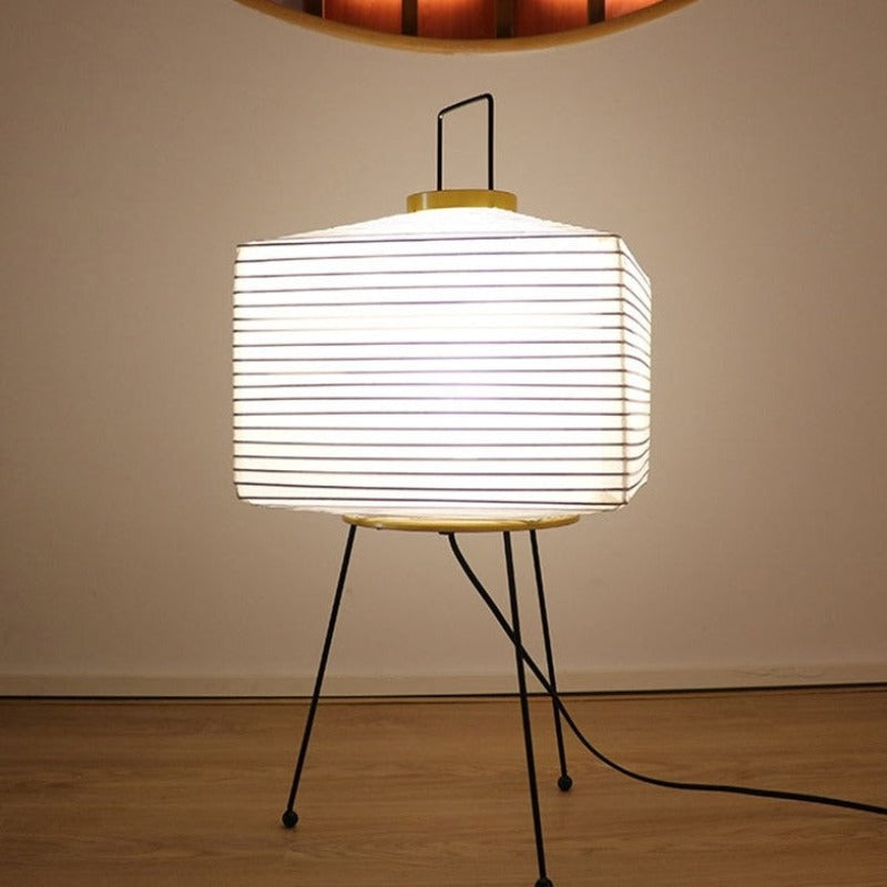 Yukari Vloerlamp – Japans Wabi-Sabi Design met Rijstpapieren Kap & Warm LED-Licht