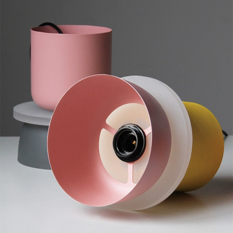 Lunora Saturn Halo Hanglamp – Modern Aluminium met Kleurrijk Accent