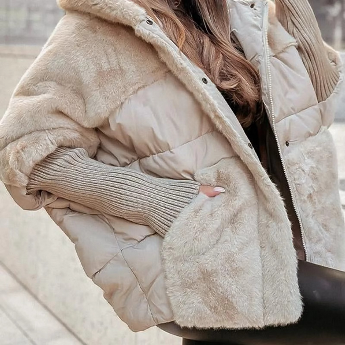 Aurelia Dames Winterjas – Warm, Comfortabel & Tijdloos Effen Ontwerp